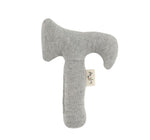 Konges Slojd | Activity Hand Hammer Rattle - Grey Melange-Scandikid