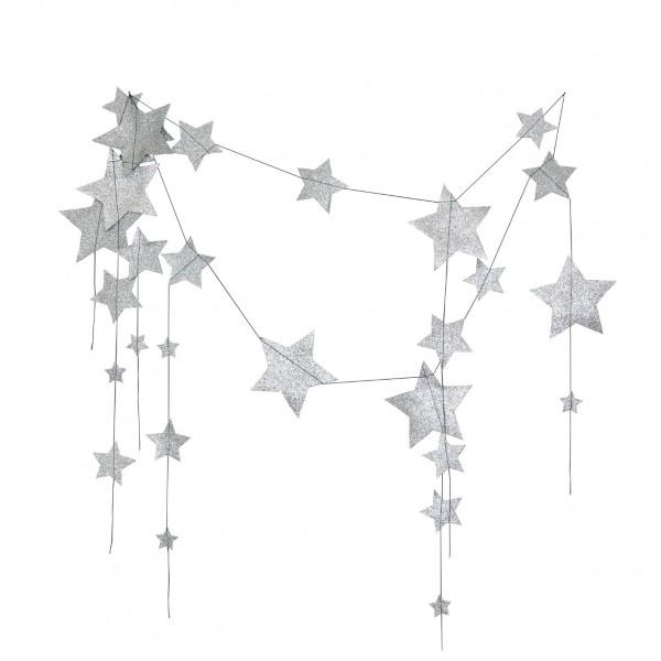 Numero 74 | Falling Star Garland - Silver-Scandikid