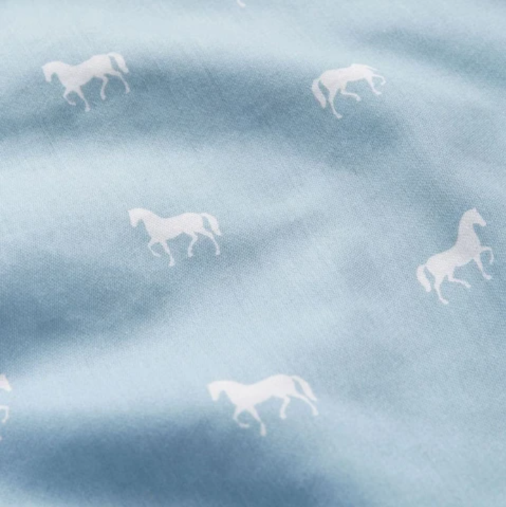 Cam Cam Copenhagen | Single Bedding - Horse Dusty Blue-Scandikid