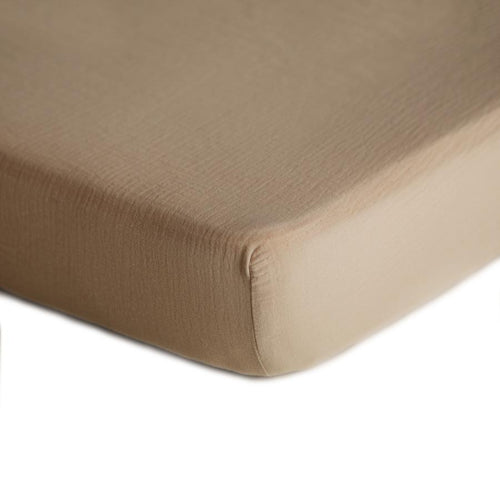 Mushie | Cot Sheet Natural-Scandikid