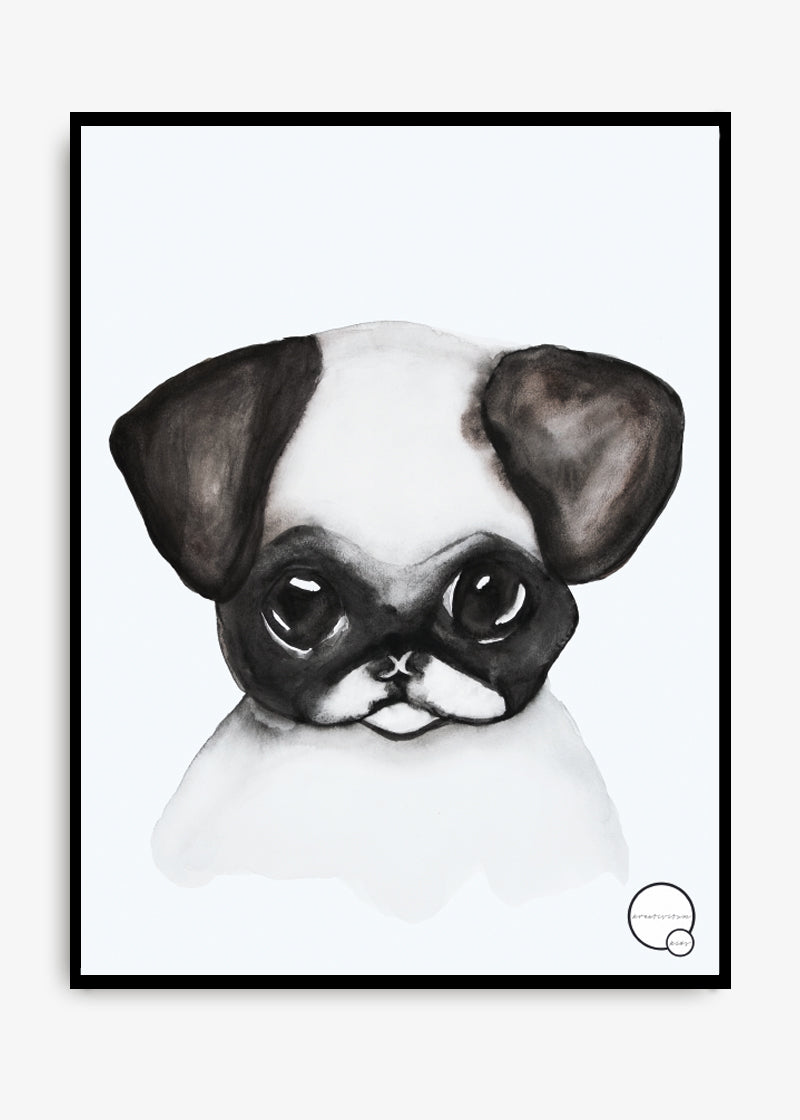 Kreativitum Poster | Pug (30x40cm)-Scandikid