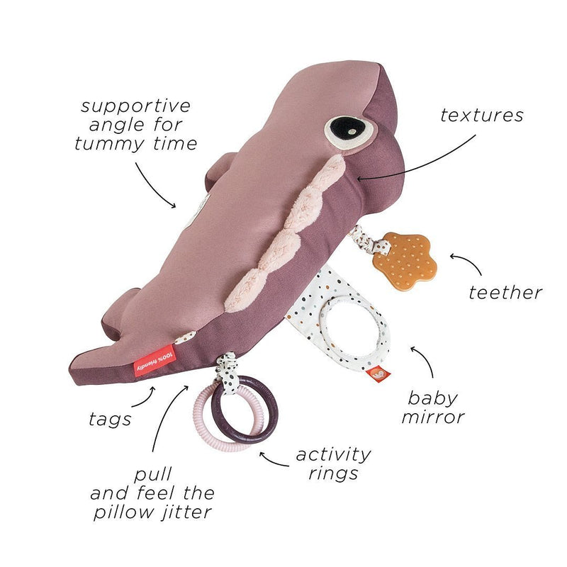 Done By Deer | Tummy Time Activity Toy Croco - Green-Scandikid